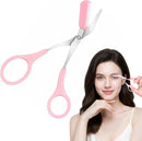Tesoura de corte de sobrancelha de aço inoxidável com pente