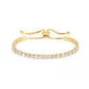 Huitan-Pulseiras Femininas de Zircônia Cúbica Espumante