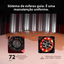 Massageador de Couro Cabeludo Elétrico com Luz Vermelha em 3 Modos