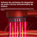 Massageador de Couro Cabeludo Elétrico com Luz Vermelha em 3 Modos