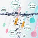 Conjunto de escovas de limpeza facial de silicone