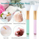 Conjunto de escovas de limpeza facial de silicone