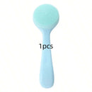 Conjunto de escovas de limpeza facial de silicone