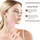 Conjunto de escovas de limpeza facial de silicone